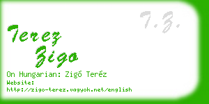 terez zigo business card