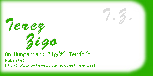 terez zigo business card